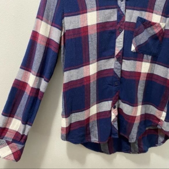 Rails Navy Purple Hunter Catalina Wine Plaid Button Down Shirt Size Small - Picture 5 of 9